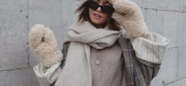 Velik šal: nepogrešljiv cozy kos te zime